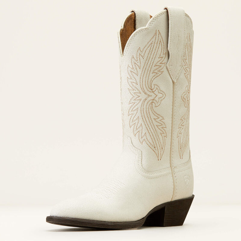 Heritage R Toe StretchFit Western Boot White