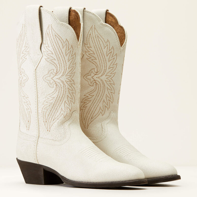 Heritage R Toe StretchFit Western Boot White