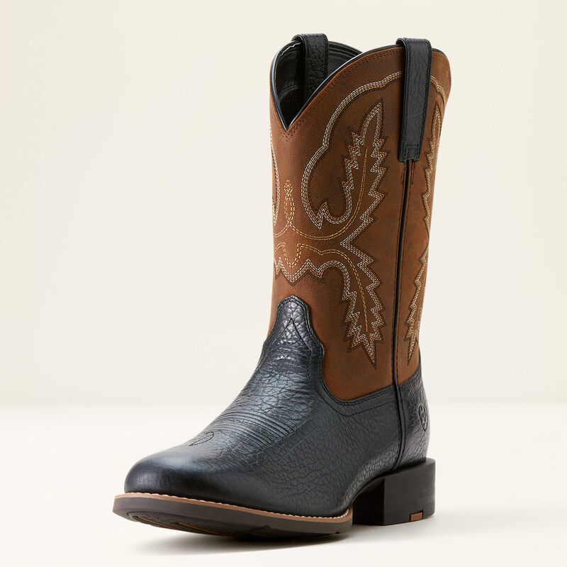 Sport Stratten Western Boots Black Brown