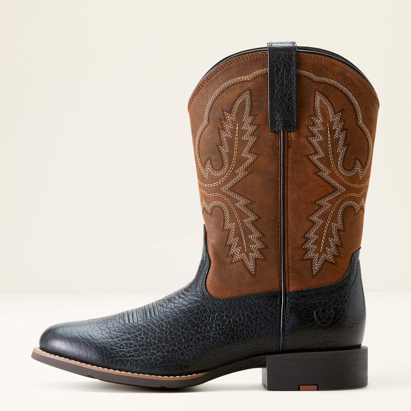 Sport Stratten Western Boots Black Brown