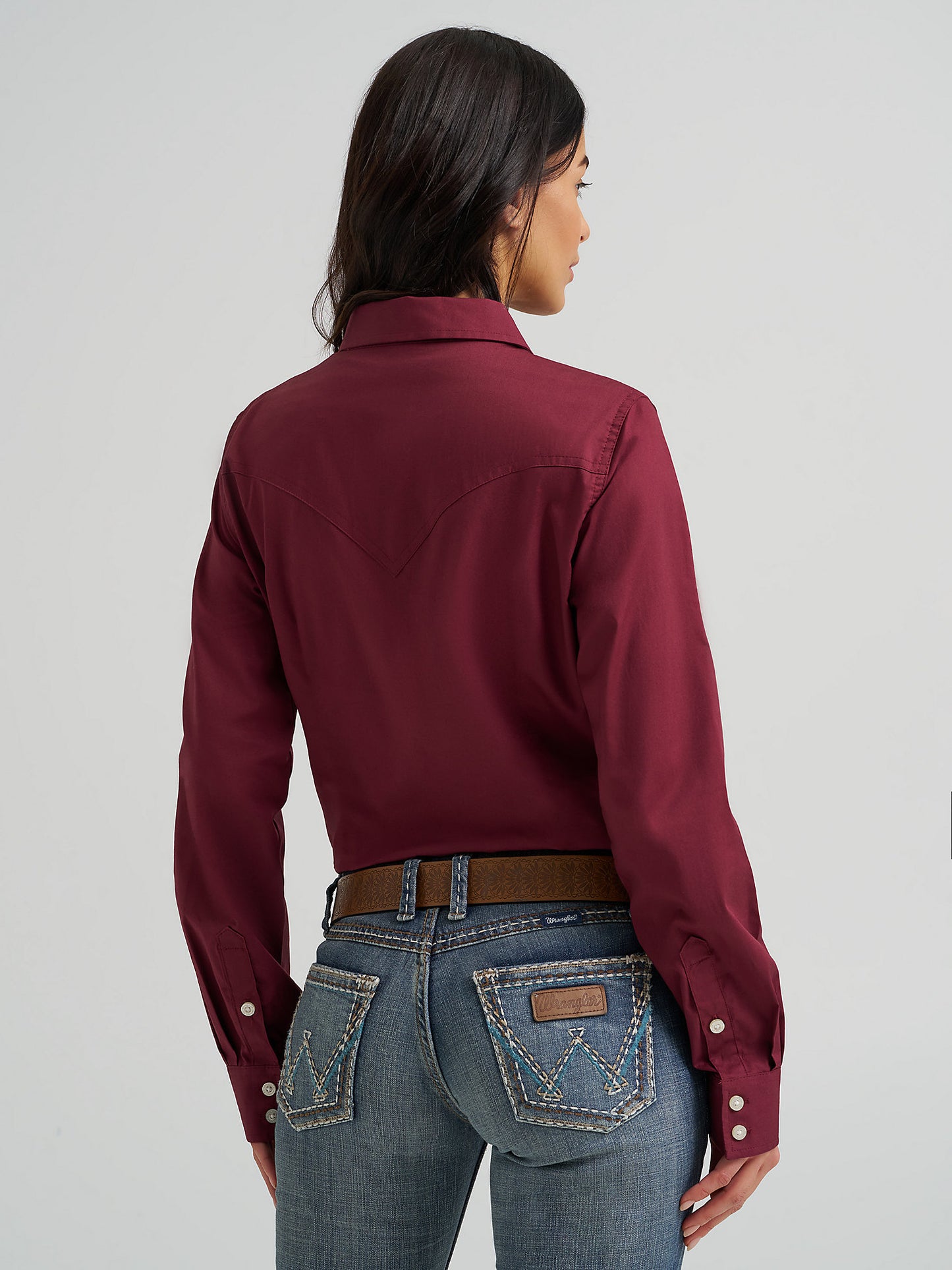 Wrangler Retro Western Skjorte - Windsor Wine