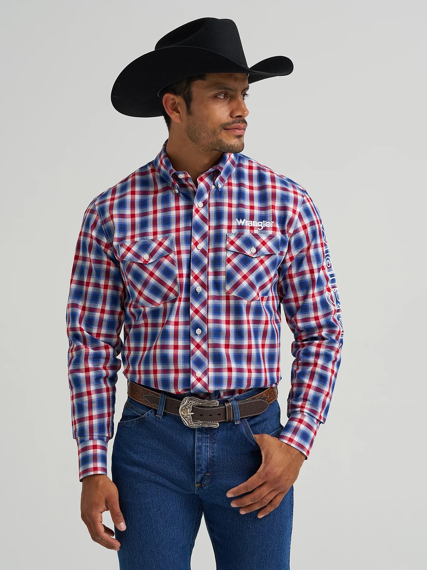 Wrangler Plaid Logo Skjorte