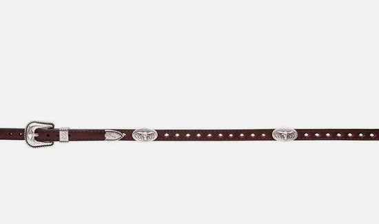 Embroidered Hatband Oval Longhorn - Hattebånd