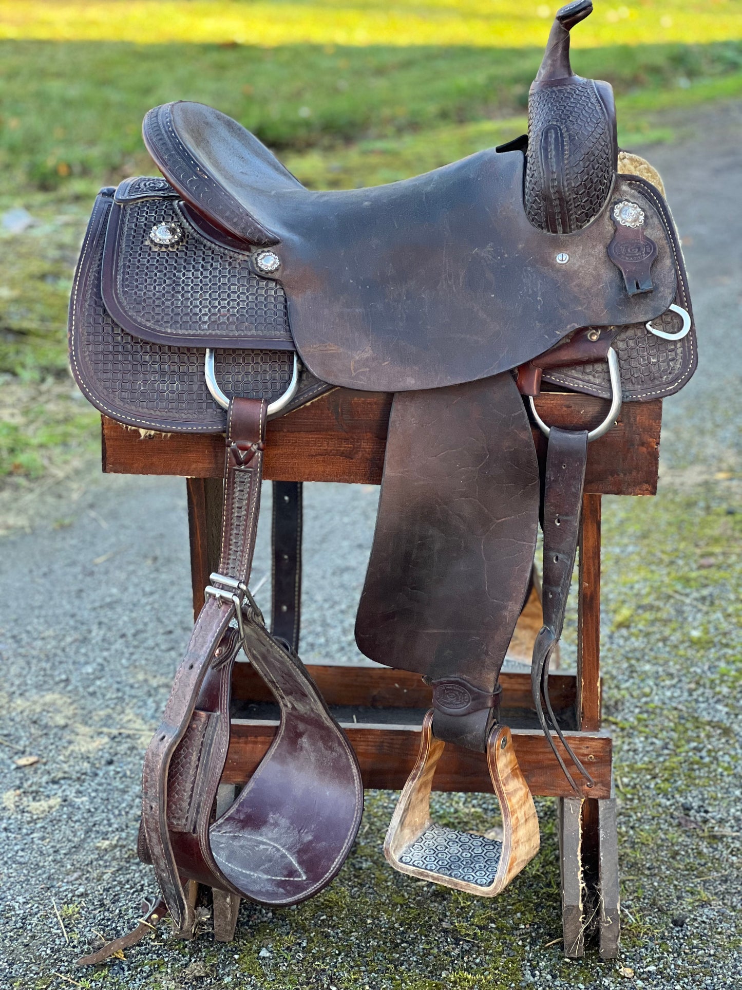 Cutting Western Saddle - Brukt