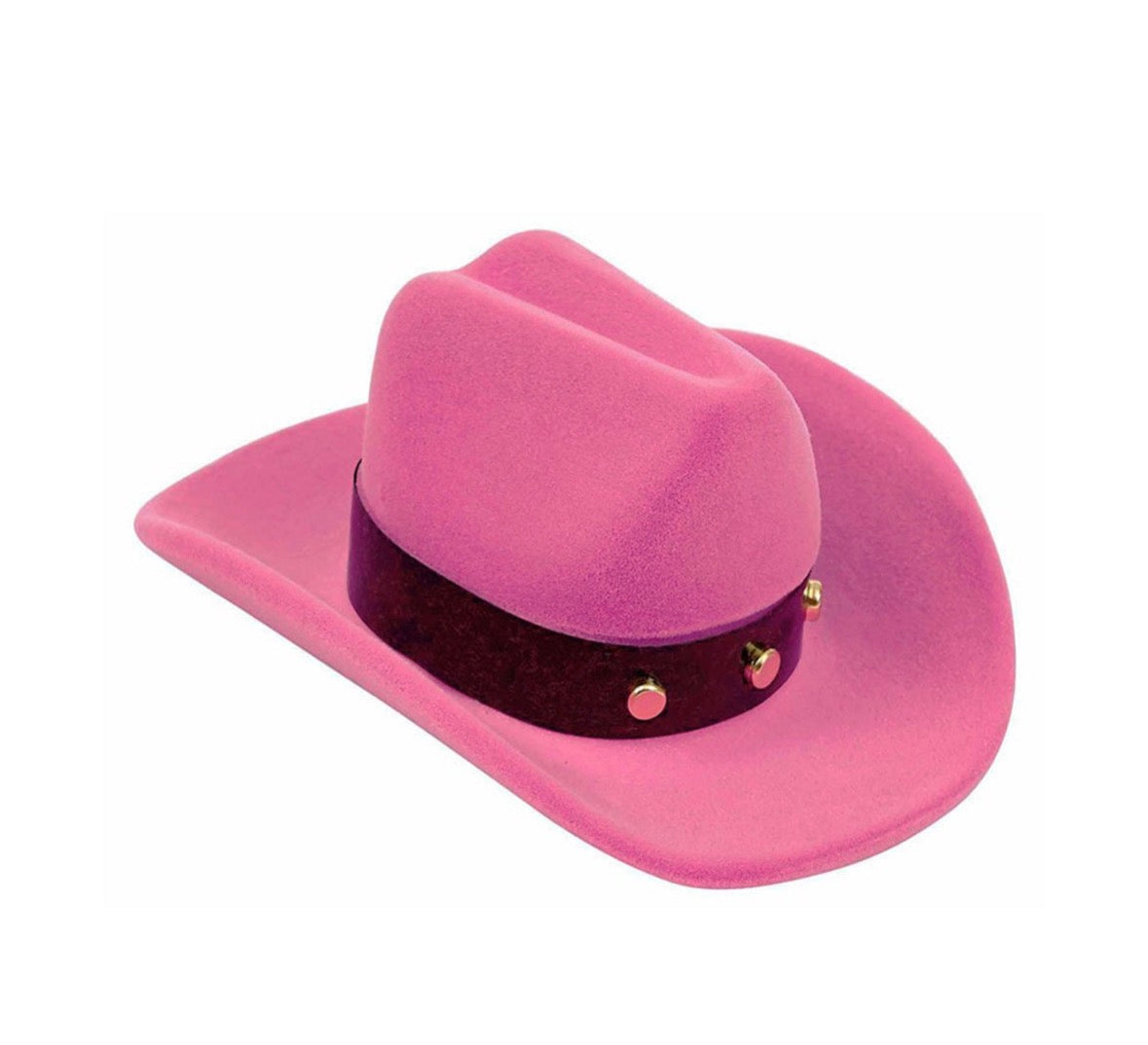 Rosa Rhinestone Hestesko-Halskjede i Cowboyhatt-Gaveeske