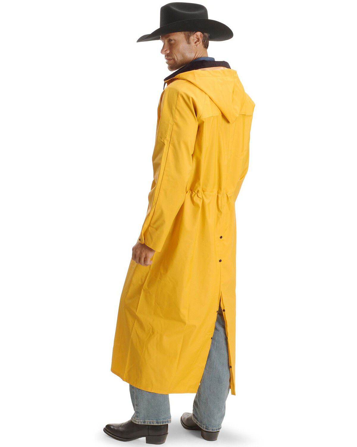 Double S Adult Saddle Slicker in Yellow