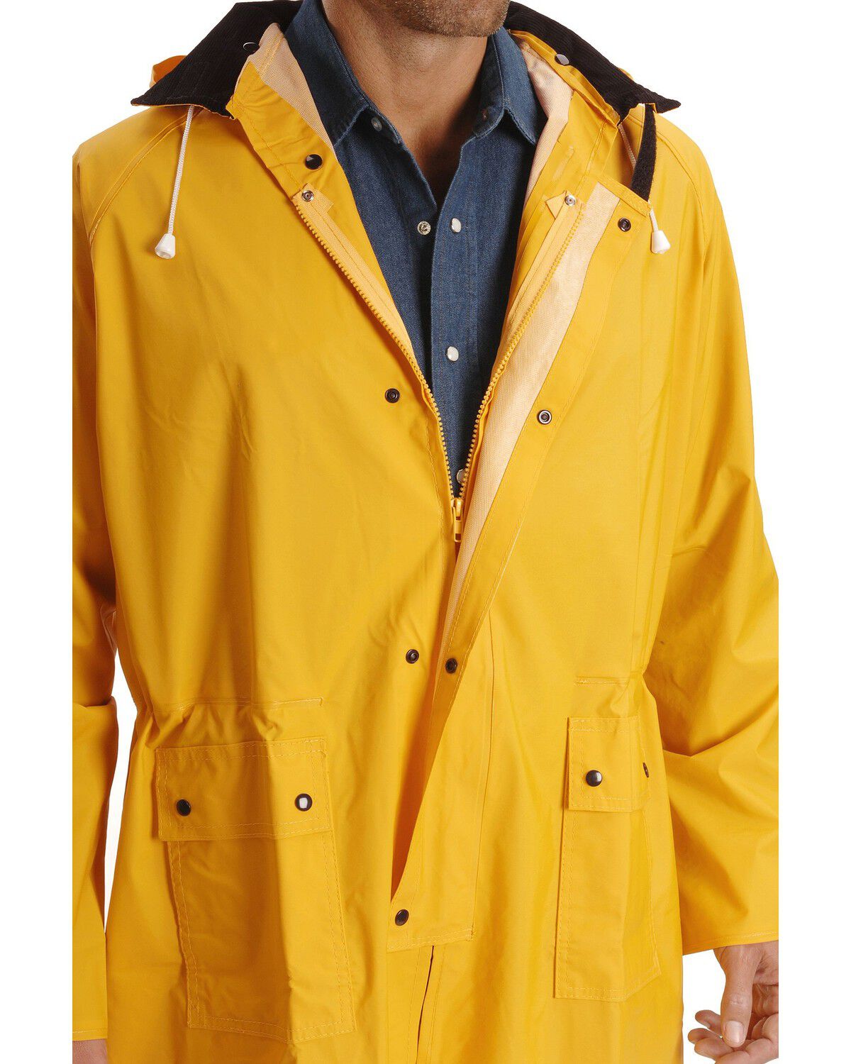 Double S Adult Saddle Slicker in Yellow