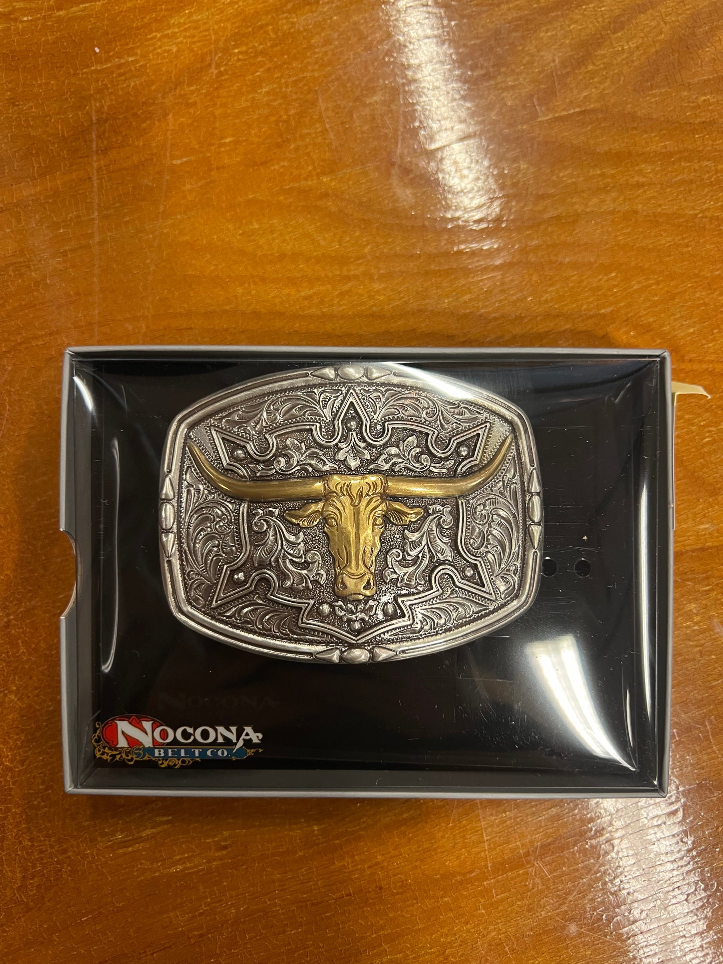 Nocona Gold Longhorn Buckle
