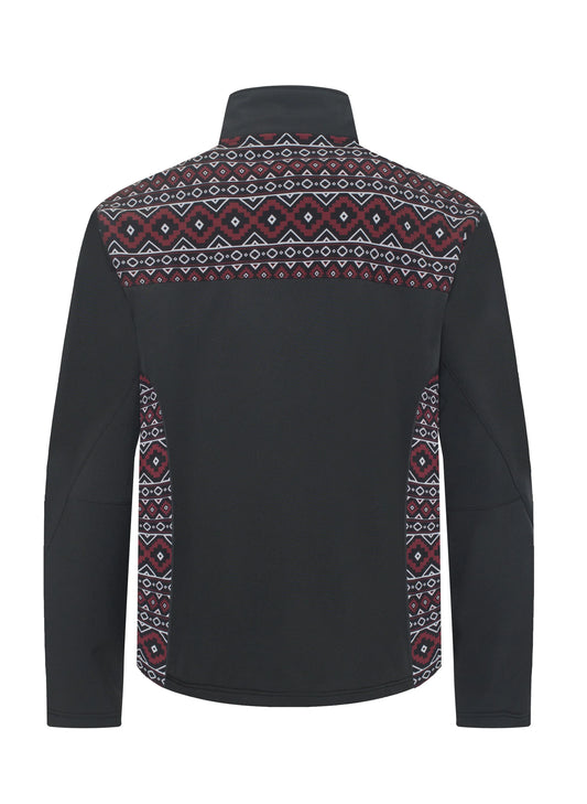 Western Aztec Softshell Jakke Black - Herre