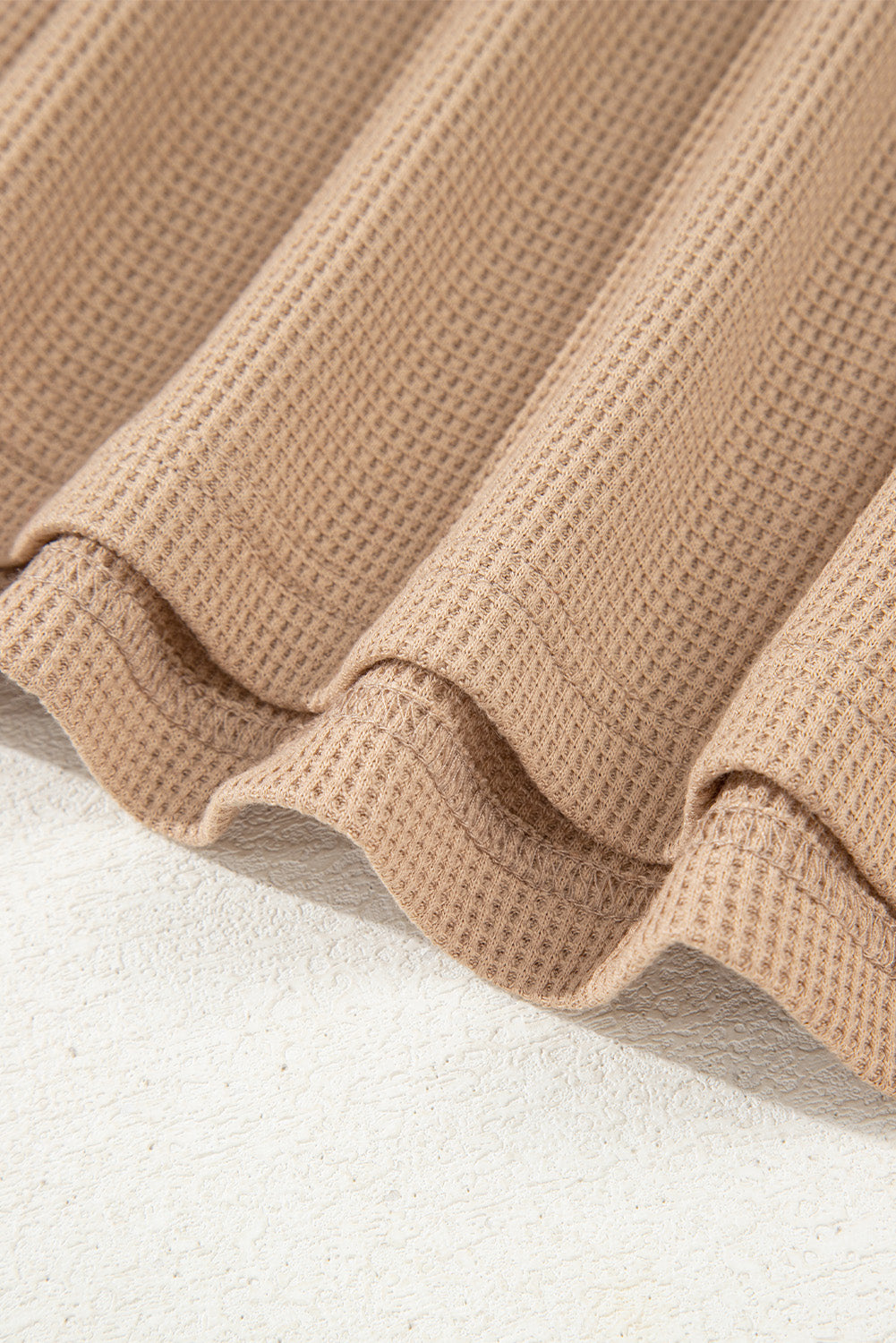 Beige Waffle Aztec Genser