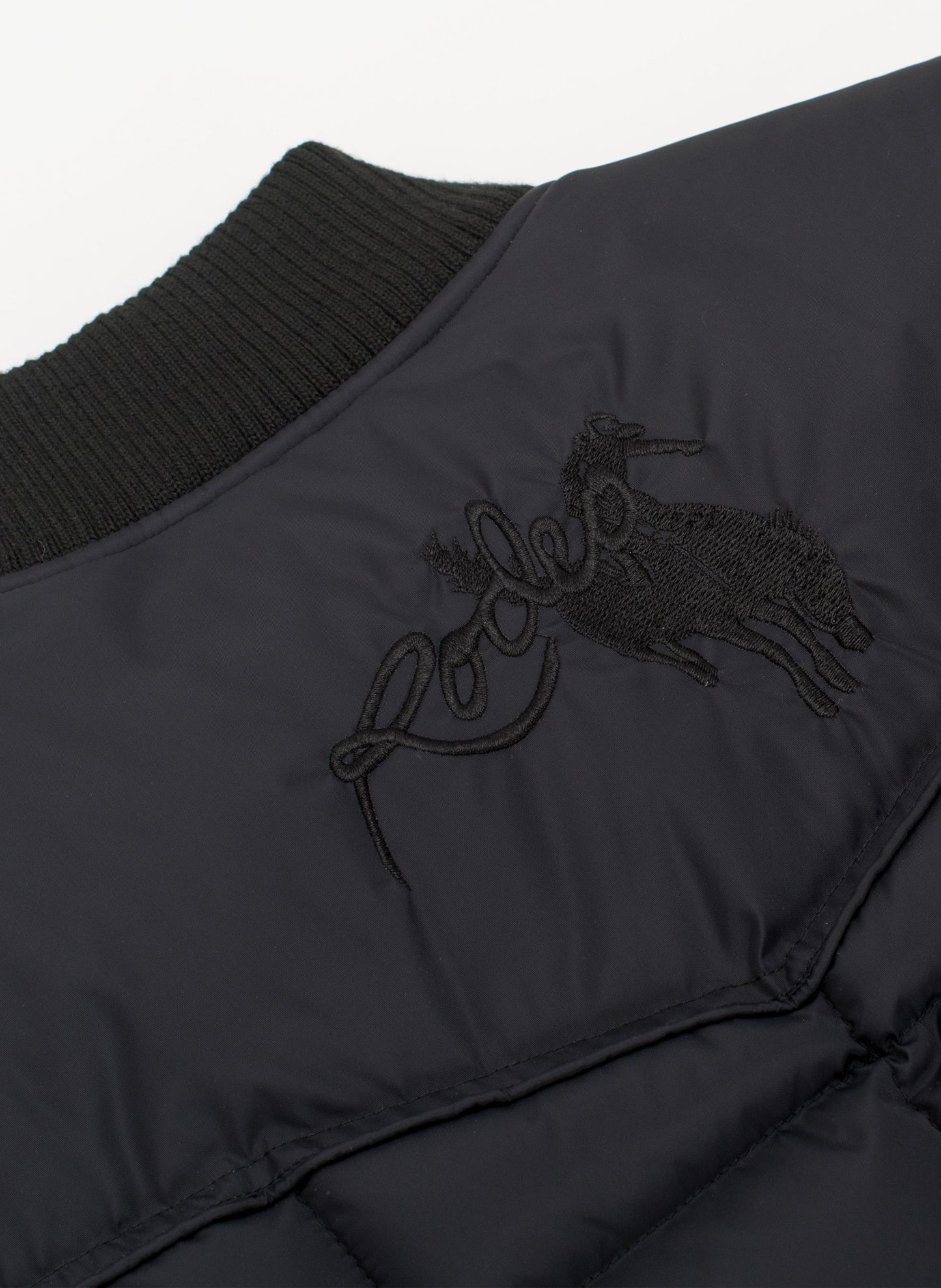 Rodeo Clothing - Black Nylon Quilted Vest