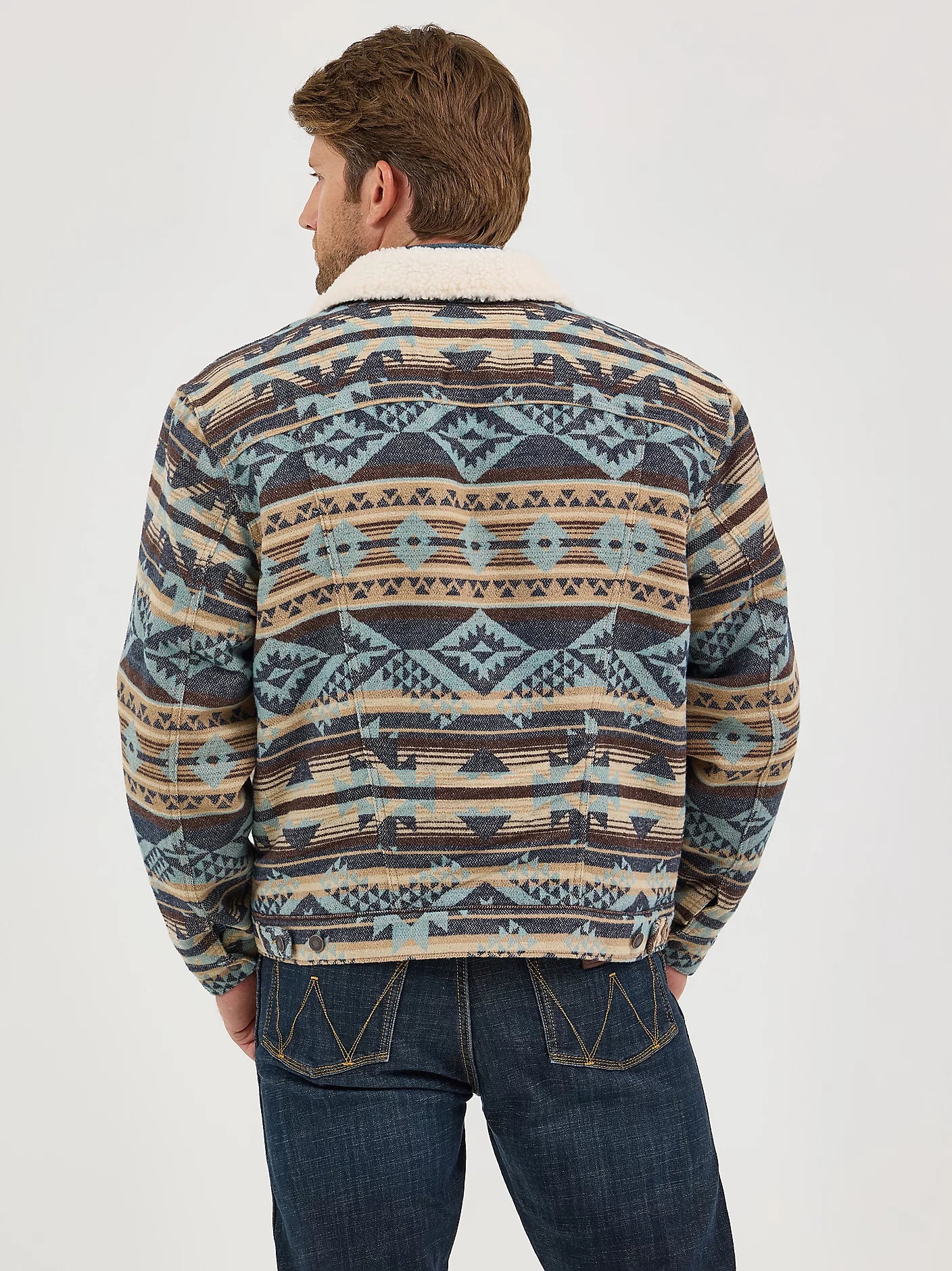 Wrangler Jacquard Sherpa Jakke