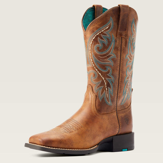 Round Up Back Zip Western Boots