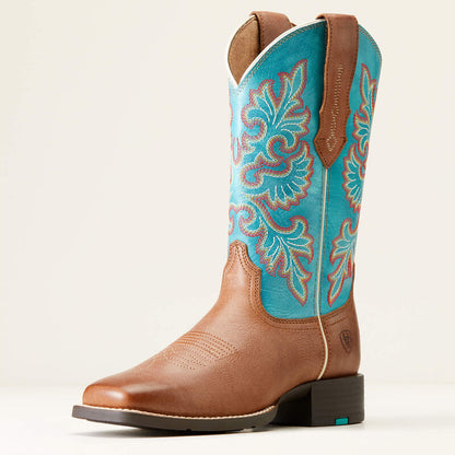 Round Up Wide Square Toe StretchFit Western Boot