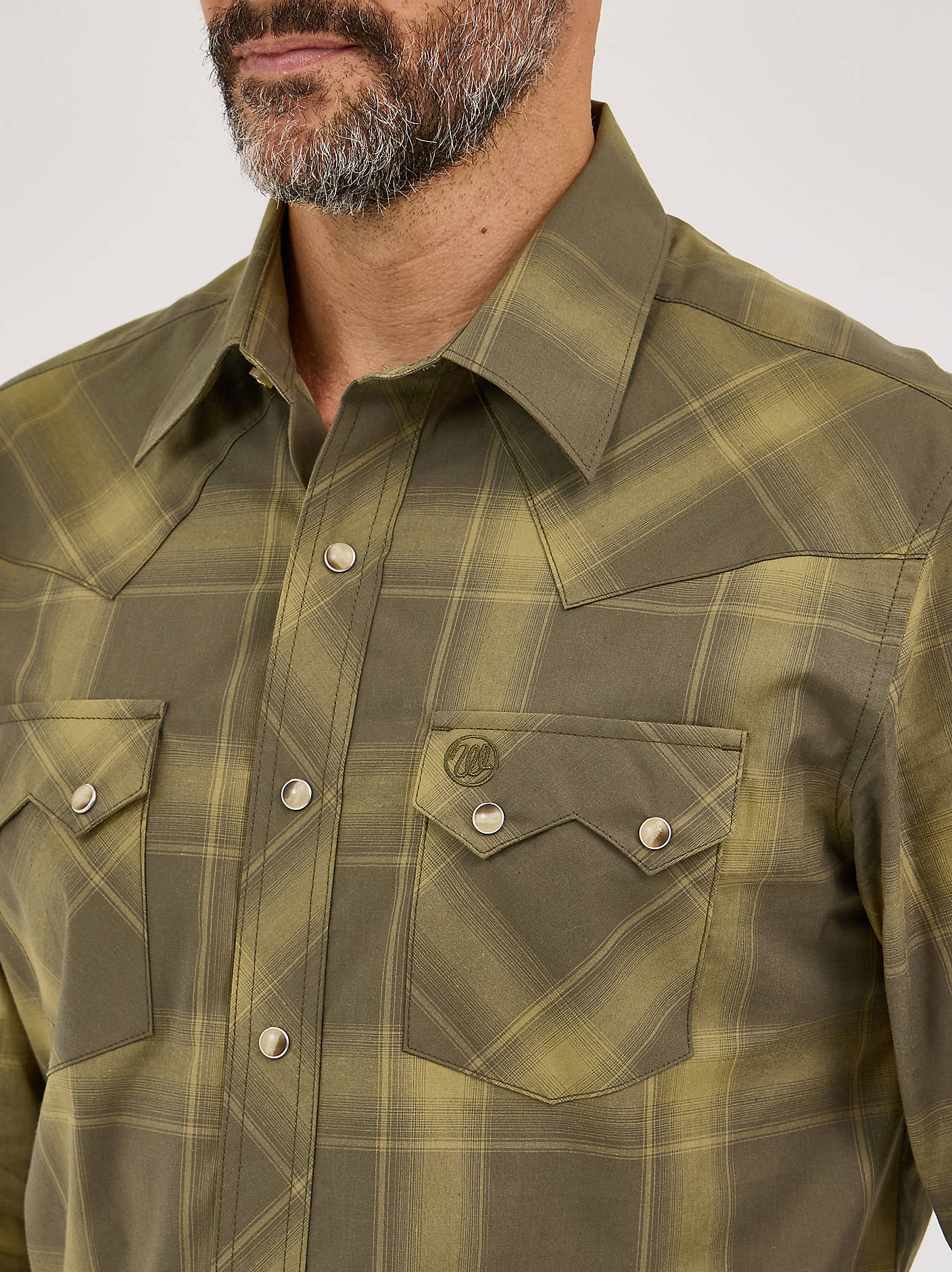 Men's Wrangler Retro Western Shirt Modern Fit - Grønn