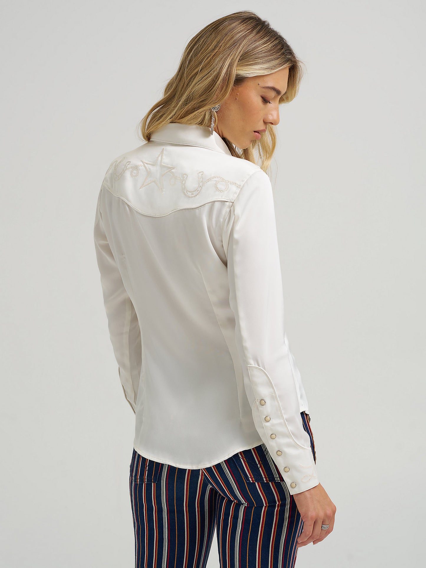 Wrangler x Lainey Wilson Embroidered Western Snap Shirt