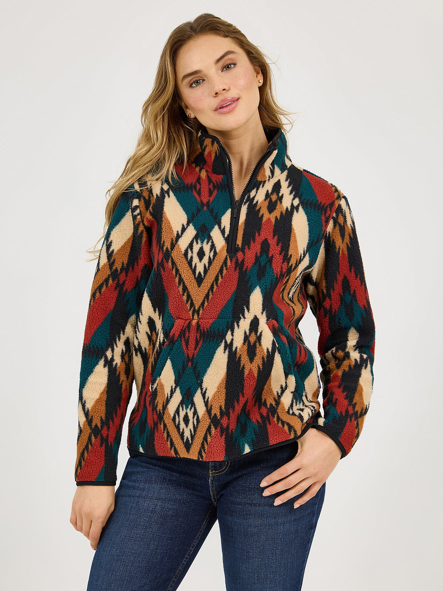 Women's Wrangler Retro® Quarter-Zip Sherpa Pullover