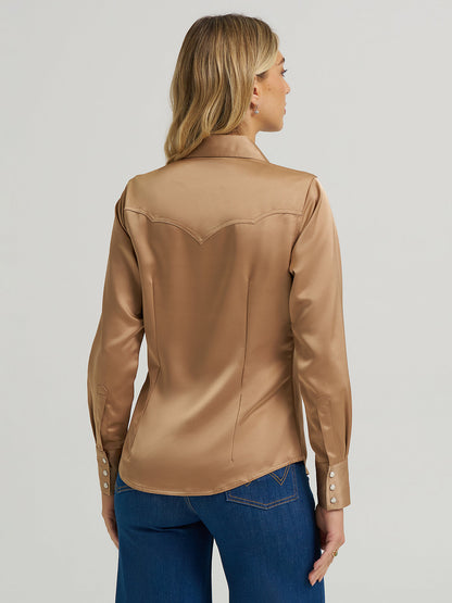 Wrangler x Lainey Wilson Glam Satin Western Snap Shirt