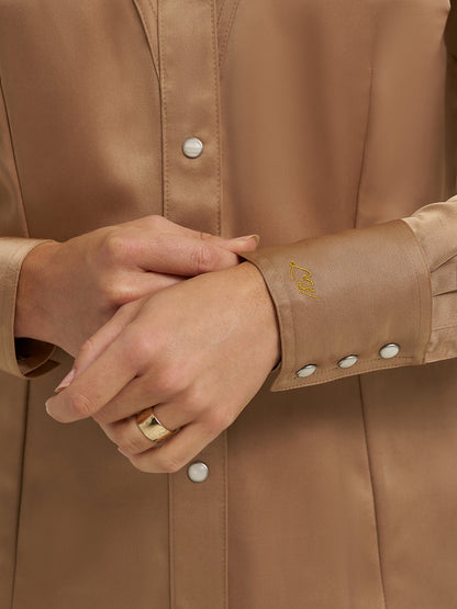 Wrangler x Lainey Wilson Glam Satin Western Snap Shirt