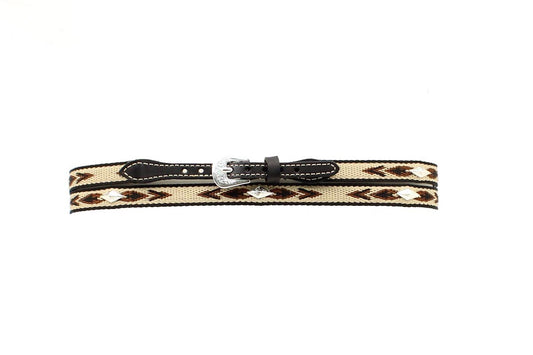 Embroidered Hatband with Diamond Conchos - Hattebånd