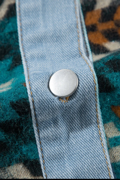 Multifarget Aztec Denim Jakke