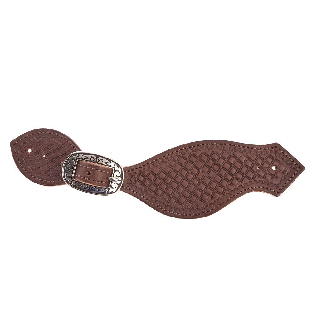 NRS Silver Buckle Dove Wing Spur Straps