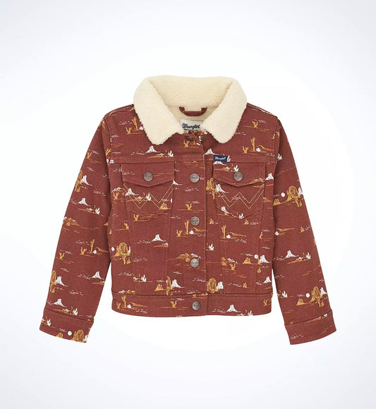 Southwest Sherpa Jakke Barn Wrangler