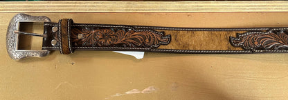 Nocona Cow Fur Belt
