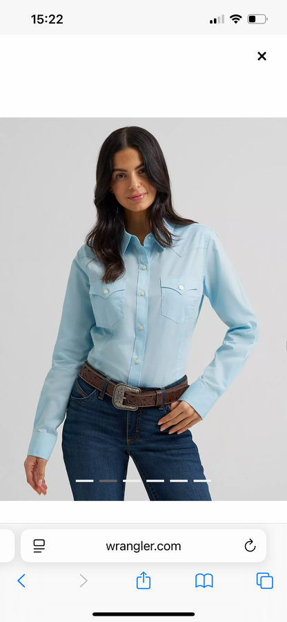 Wrangler Retro Shirt Blue woman