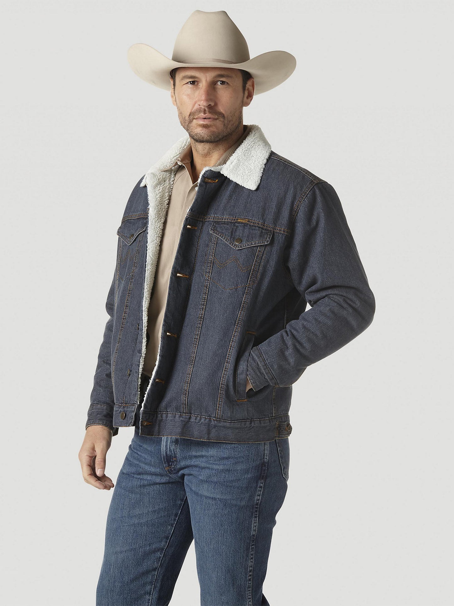 Wrangler - WESTERN SHERPA LINED DENIM JACKET