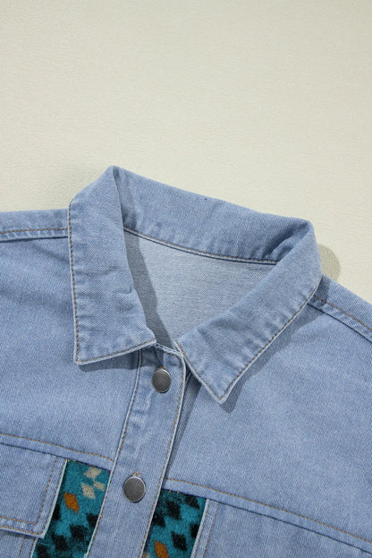 Multifarget Aztec Denim Jakke