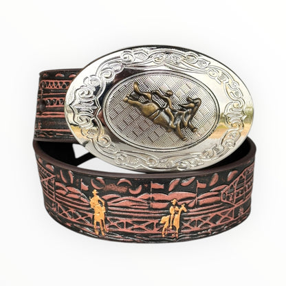 Rodeo belte med buckle - barn