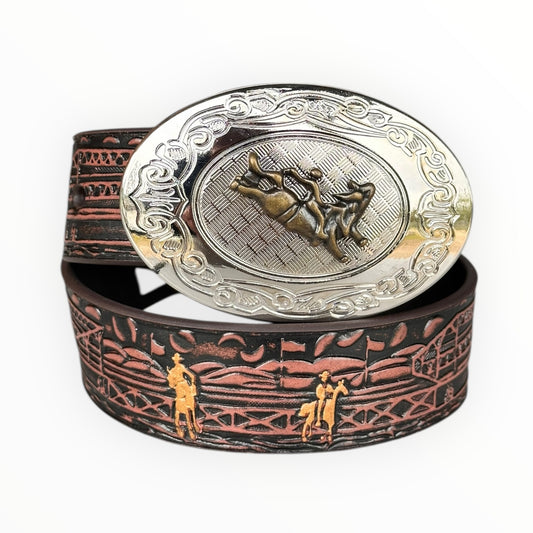 Rodeo belte med buckle - barn