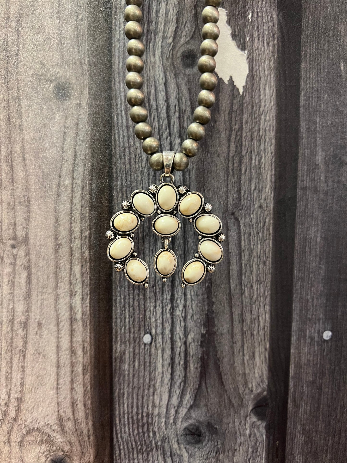 Silver Strike Neckles White