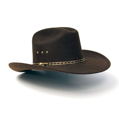 Brown Felt Western Cattleman Hat