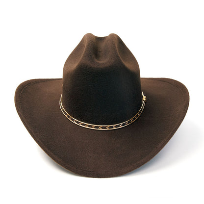 Brown Felt Western Cattleman Hat