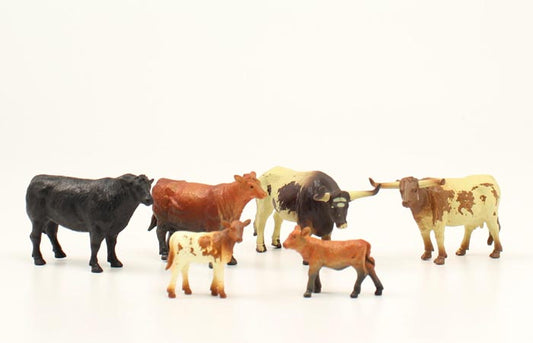 Bigtime Barnyard 6pc Cow Play Set