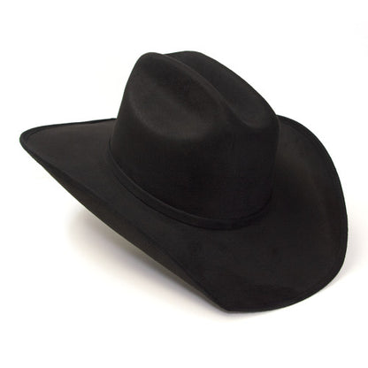 Black Suede Western Cattleman Hat