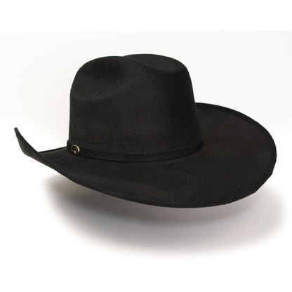 Black Suede Western Cattleman Hat