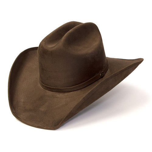 Brown Suede Western Cattleman Hat