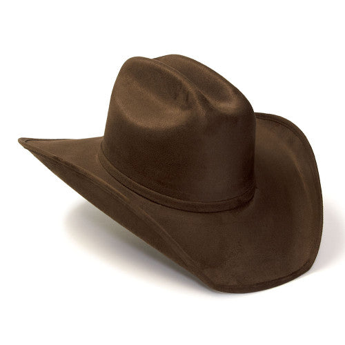 Brown Suede Western Cattleman Hat