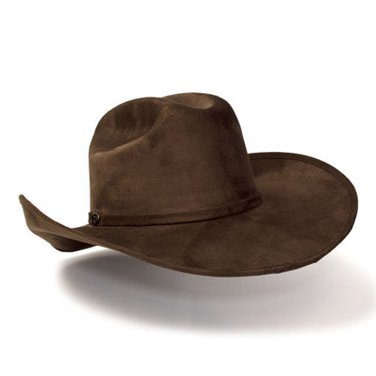 Brown Suede Western Cattleman Hat