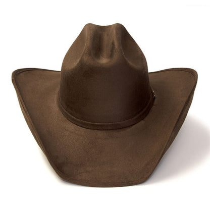 Brown Suede Western Cattleman Hat