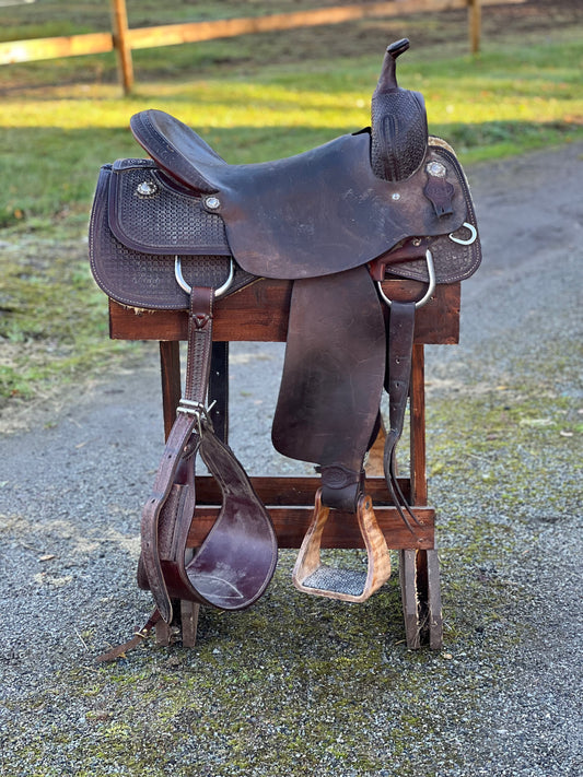 Cutting Western Saddle - Brukt