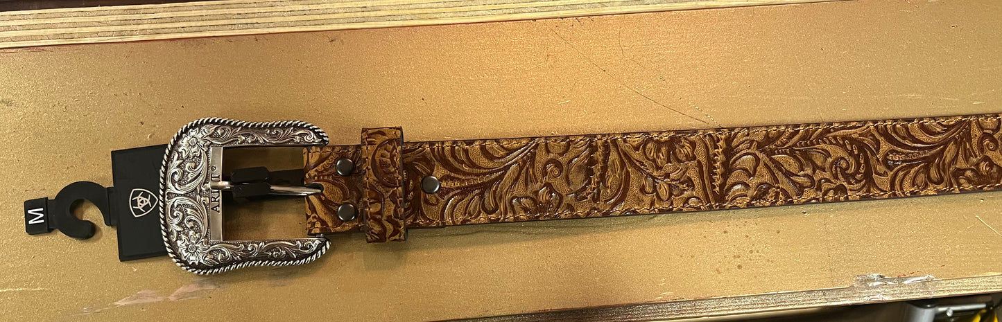 Ariat Tooled Flower Belt