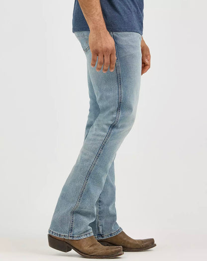 HERRE WRANGLER RETRO® SLIM FIT BOOTCUT-JEANS lys blå