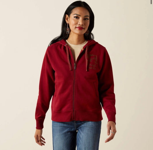 Stitched full zip hoodie