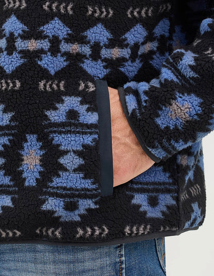 HERRE WRANGLER GLIDELÅS FRONT LETT RIPSTOP YOKE SHERPAJAKKE