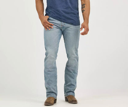 HERRE WRANGLER RETRO® SLIM FIT BOOTCUT-JEANS lys blå