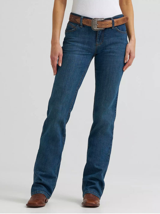 Wrangler Q- Baby Mid Wash Ultimate Riding Jeans